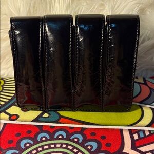 Glossy Black Patent Shoulder Bag for Women